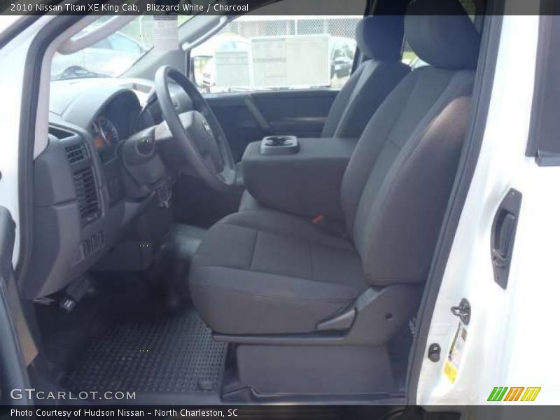 Blizzard White / Charcoal 2010 Nissan Titan XE King Cab