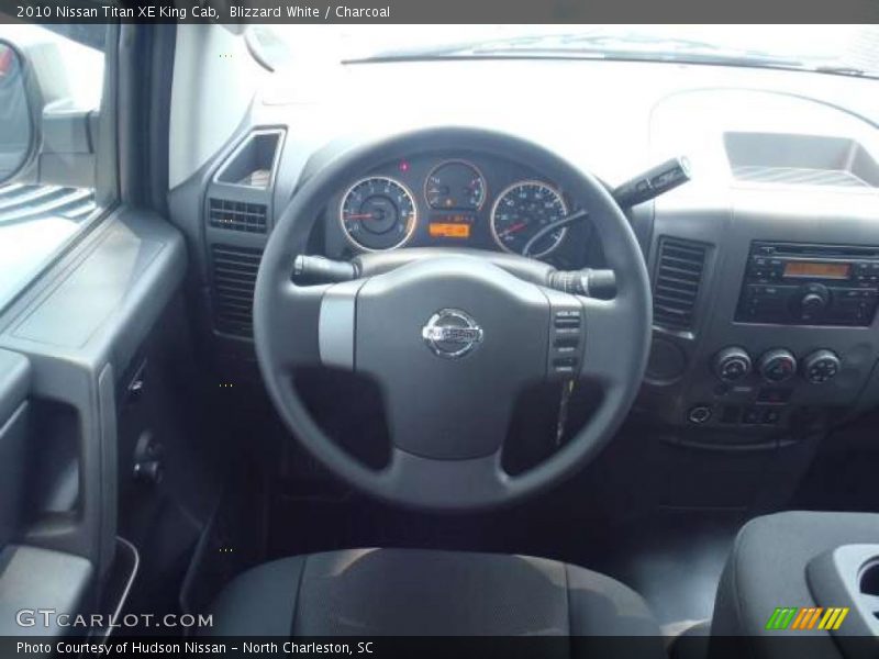 Blizzard White / Charcoal 2010 Nissan Titan XE King Cab