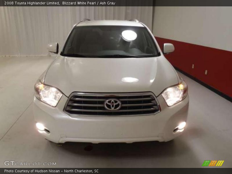 Blizzard White Pearl / Ash Gray 2008 Toyota Highlander Limited