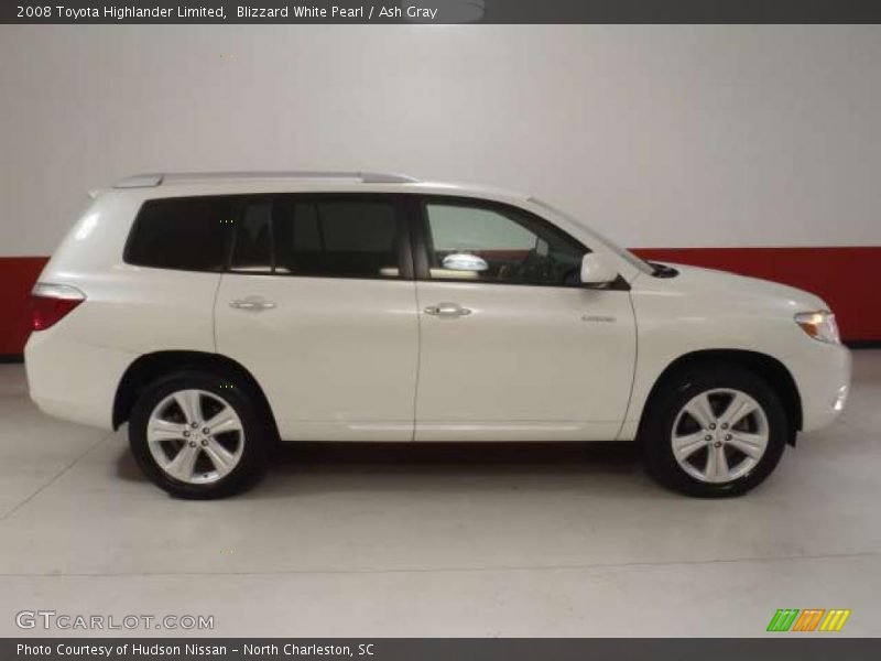 Blizzard White Pearl / Ash Gray 2008 Toyota Highlander Limited