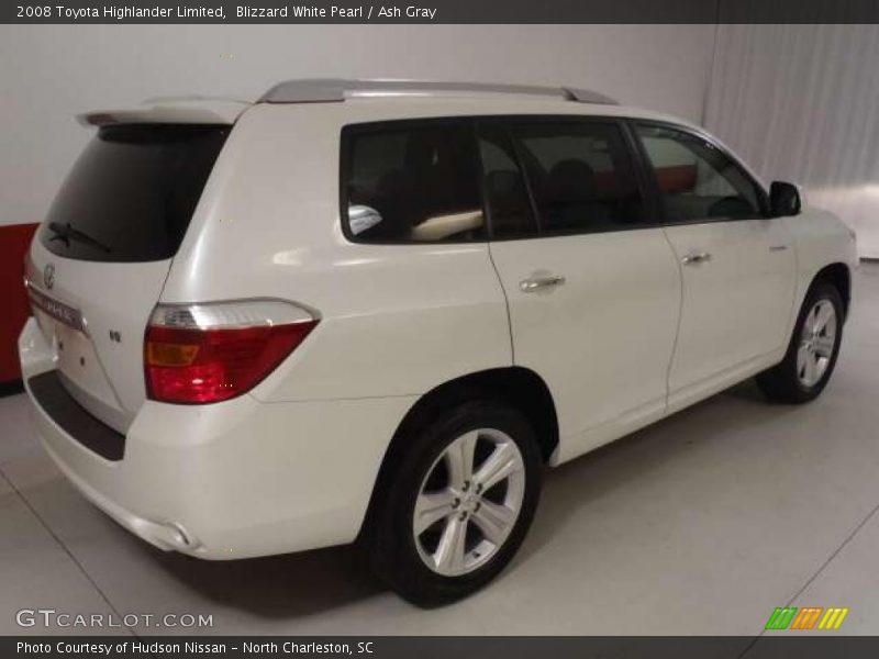 Blizzard White Pearl / Ash Gray 2008 Toyota Highlander Limited