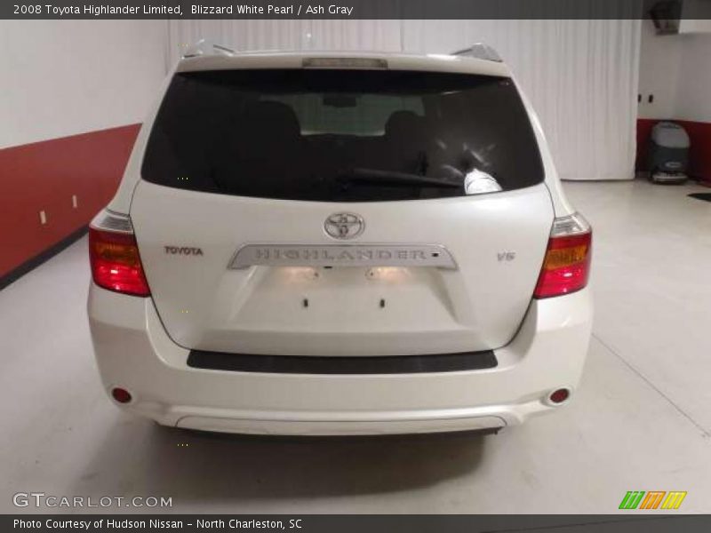 Blizzard White Pearl / Ash Gray 2008 Toyota Highlander Limited