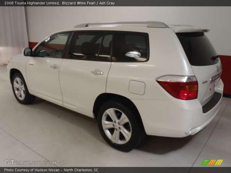 Blizzard White Pearl / Ash Gray 2008 Toyota Highlander Limited