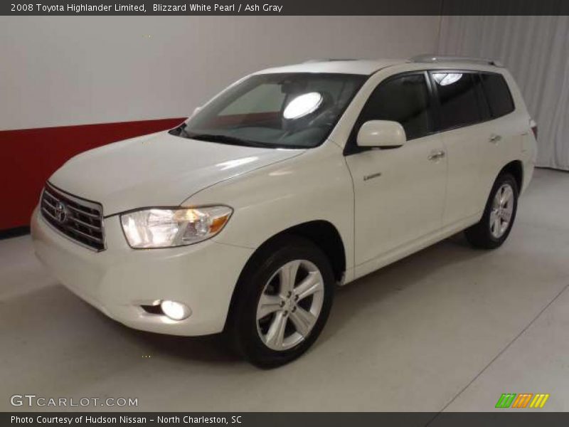 Blizzard White Pearl / Ash Gray 2008 Toyota Highlander Limited