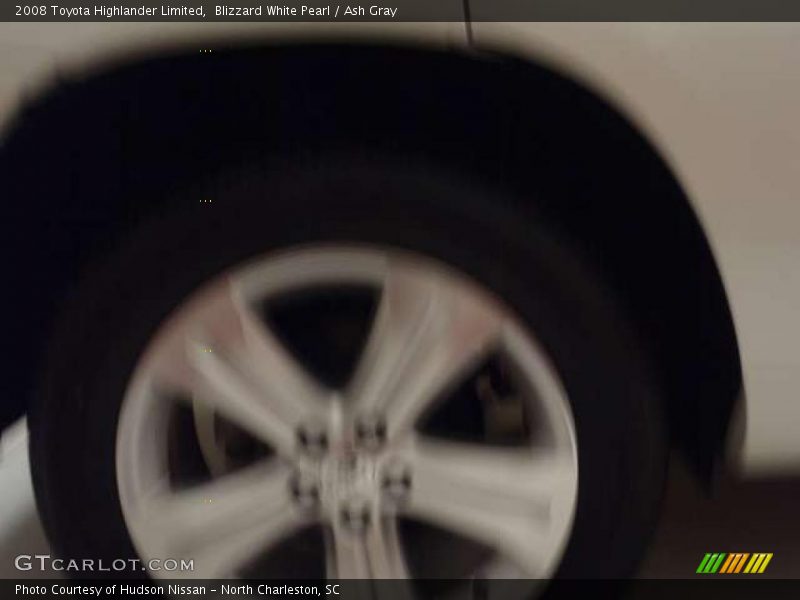 Blizzard White Pearl / Ash Gray 2008 Toyota Highlander Limited