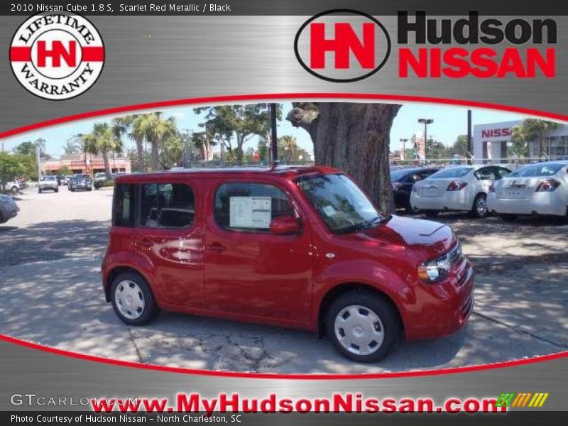 Scarlet Red Metallic / Black 2010 Nissan Cube 1.8 S