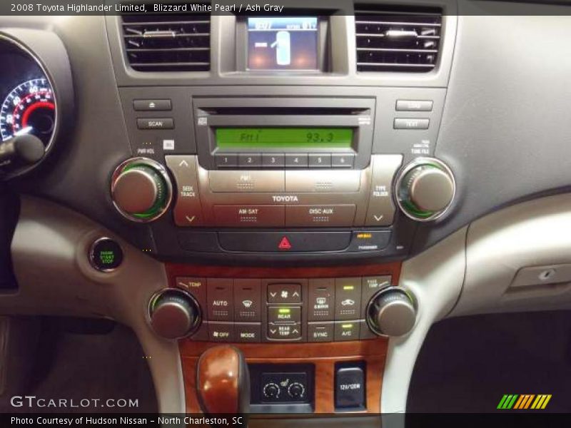 Blizzard White Pearl / Ash Gray 2008 Toyota Highlander Limited