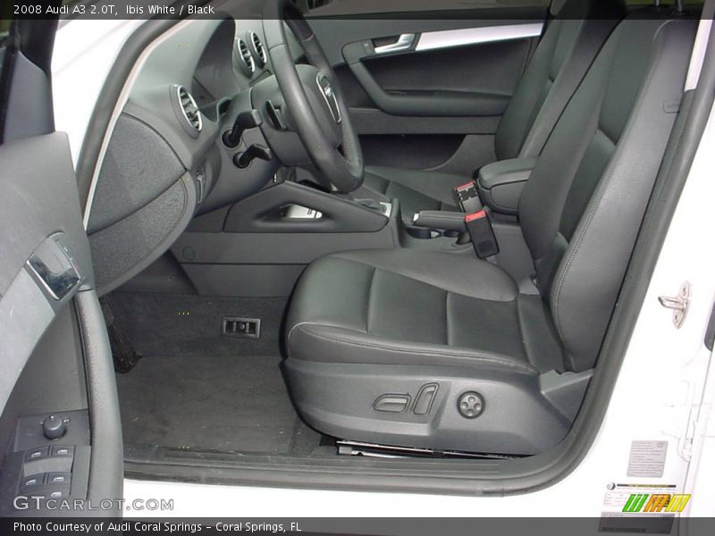 Ibis White / Black 2008 Audi A3 2.0T