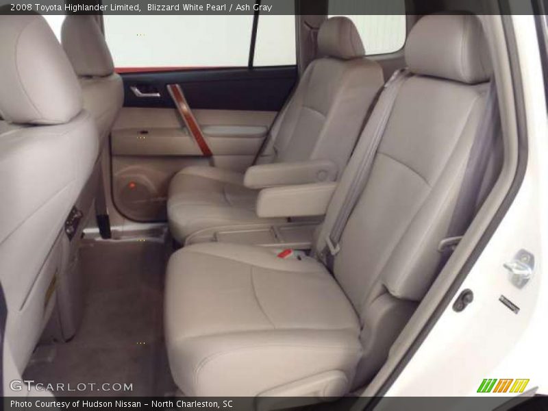 Blizzard White Pearl / Ash Gray 2008 Toyota Highlander Limited