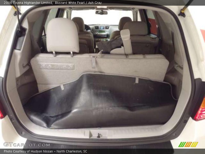 Blizzard White Pearl / Ash Gray 2008 Toyota Highlander Limited