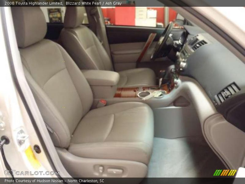 Blizzard White Pearl / Ash Gray 2008 Toyota Highlander Limited