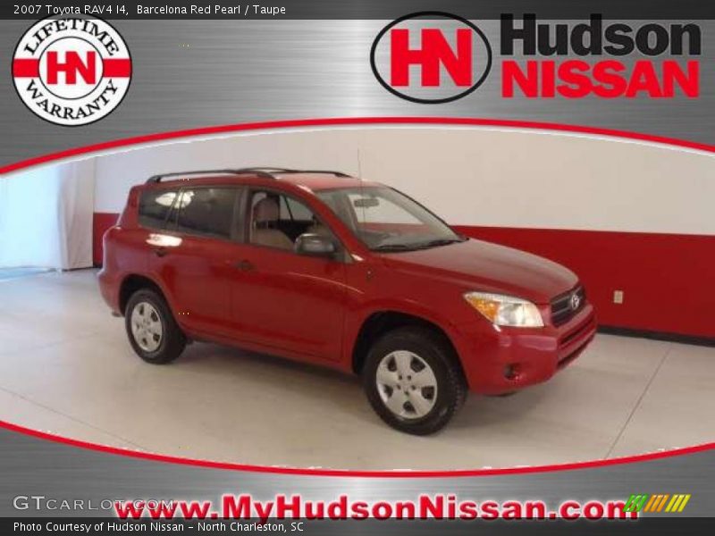 Barcelona Red Pearl / Taupe 2007 Toyota RAV4 I4