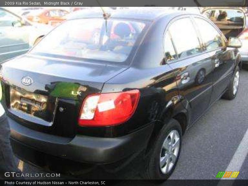Midnight Black / Gray 2009 Kia Rio Sedan