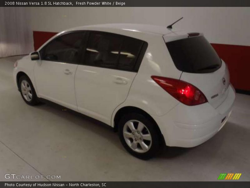 Fresh Powder White / Beige 2008 Nissan Versa 1.8 SL Hatchback