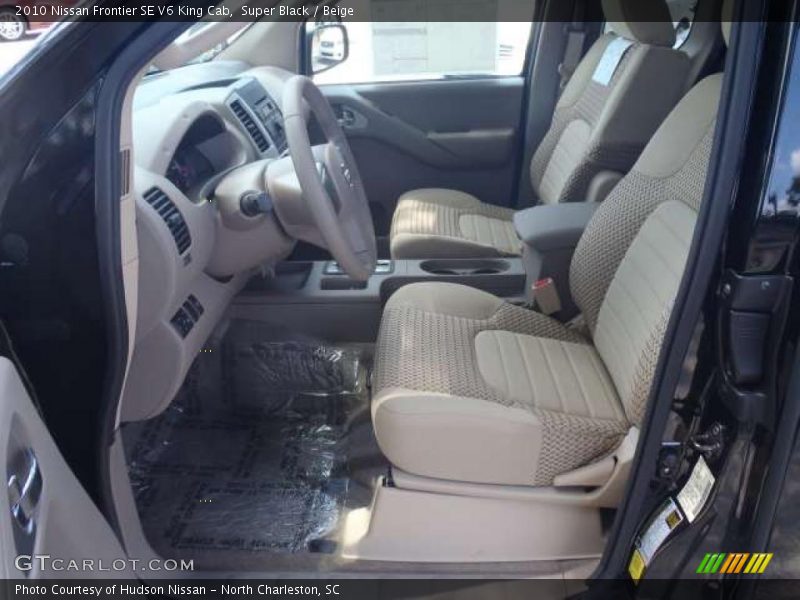 Super Black / Beige 2010 Nissan Frontier SE V6 King Cab