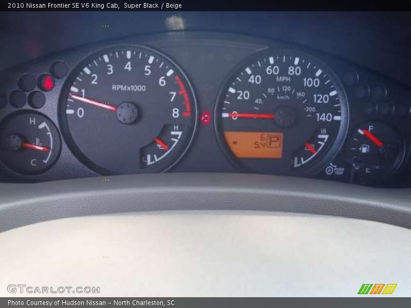 Super Black / Beige 2010 Nissan Frontier SE V6 King Cab