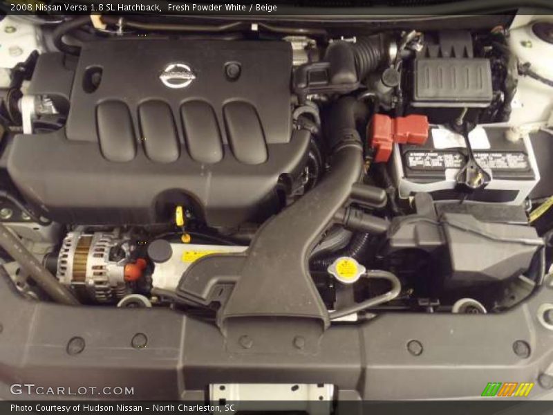 Fresh Powder White / Beige 2008 Nissan Versa 1.8 SL Hatchback