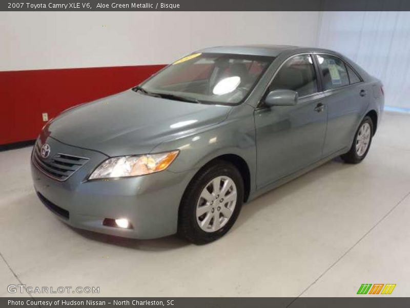 Aloe Green Metallic / Bisque 2007 Toyota Camry XLE V6