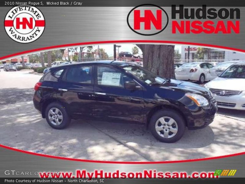 Wicked Black / Gray 2010 Nissan Rogue S