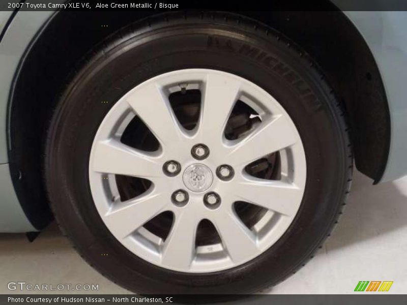 Aloe Green Metallic / Bisque 2007 Toyota Camry XLE V6