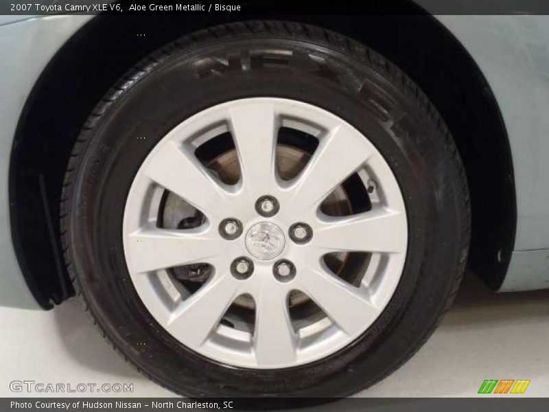 Aloe Green Metallic / Bisque 2007 Toyota Camry XLE V6