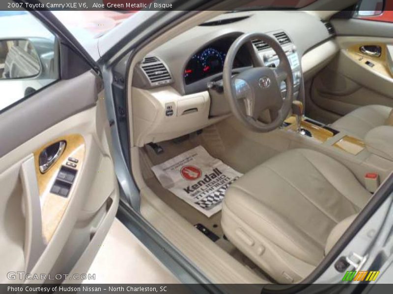 Aloe Green Metallic / Bisque 2007 Toyota Camry XLE V6