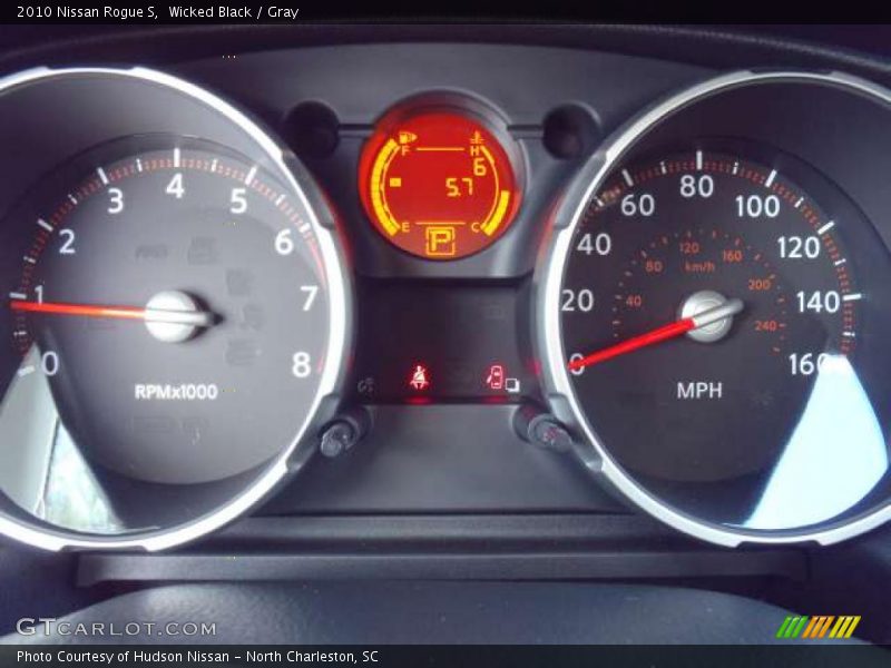Wicked Black / Gray 2010 Nissan Rogue S