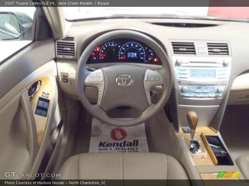 Aloe Green Metallic / Bisque 2007 Toyota Camry XLE V6