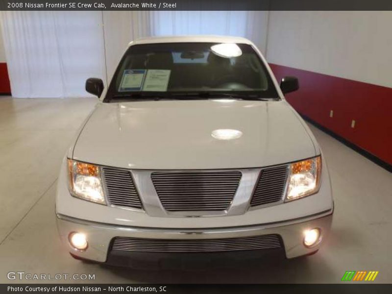 Avalanche White / Steel 2008 Nissan Frontier SE Crew Cab