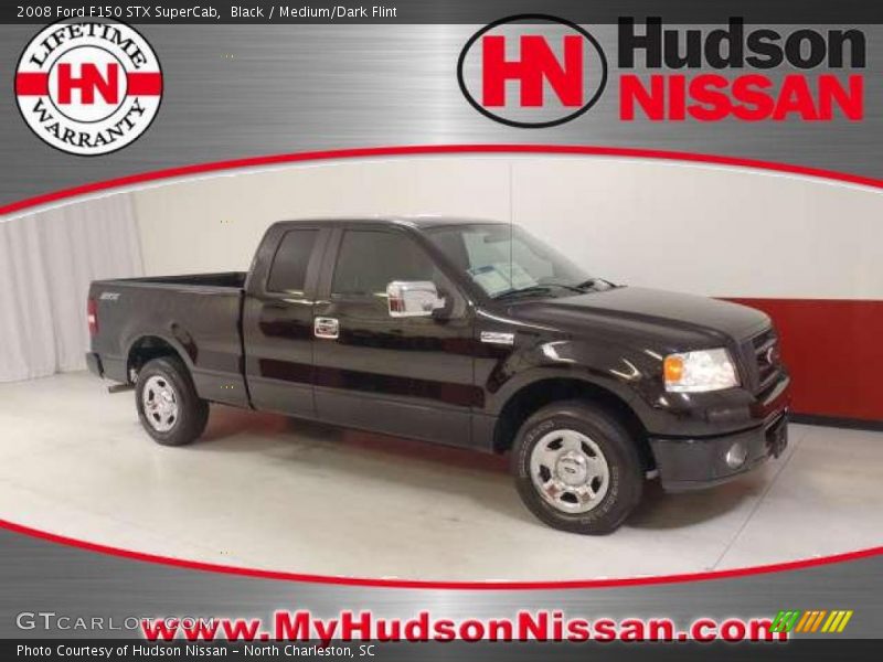 Black / Medium/Dark Flint 2008 Ford F150 STX SuperCab