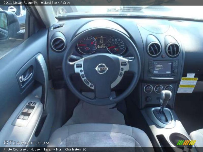Wicked Black / Gray 2011 Nissan Rogue SV