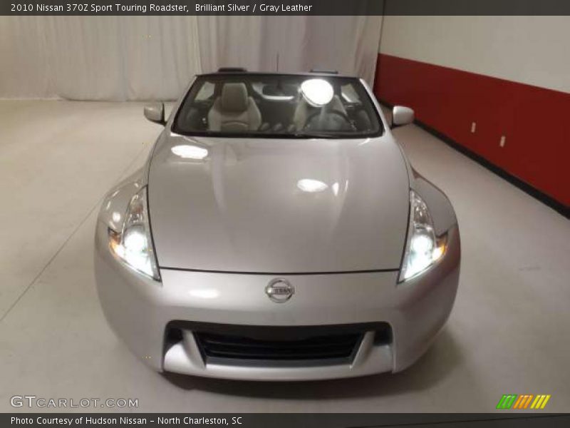 Brilliant Silver / Gray Leather 2010 Nissan 370Z Sport Touring Roadster