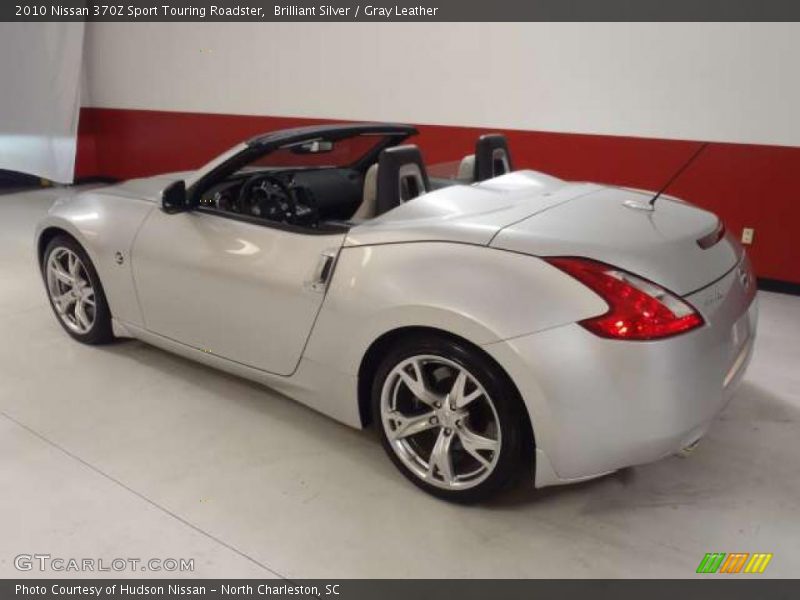 Brilliant Silver / Gray Leather 2010 Nissan 370Z Sport Touring Roadster