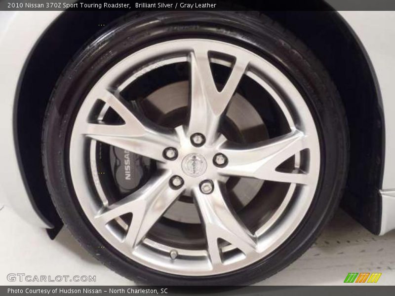 Brilliant Silver / Gray Leather 2010 Nissan 370Z Sport Touring Roadster