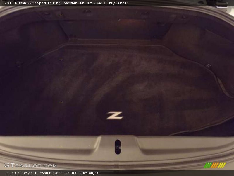 Brilliant Silver / Gray Leather 2010 Nissan 370Z Sport Touring Roadster