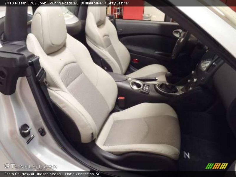 Brilliant Silver / Gray Leather 2010 Nissan 370Z Sport Touring Roadster