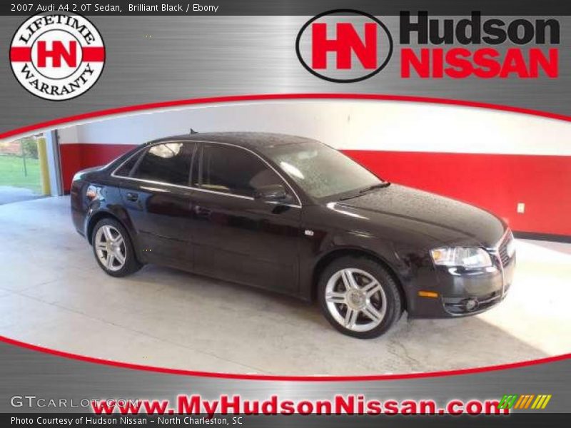 Brilliant Black / Ebony 2007 Audi A4 2.0T Sedan