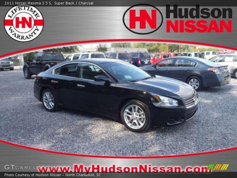 Super Black / Charcoal 2011 Nissan Maxima 3.5 S