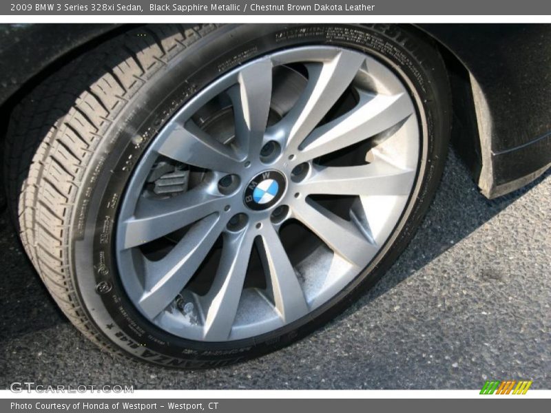 Black Sapphire Metallic / Chestnut Brown Dakota Leather 2009 BMW 3 Series 328xi Sedan