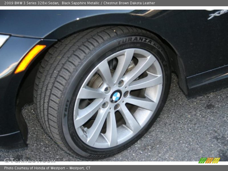 Black Sapphire Metallic / Chestnut Brown Dakota Leather 2009 BMW 3 Series 328xi Sedan