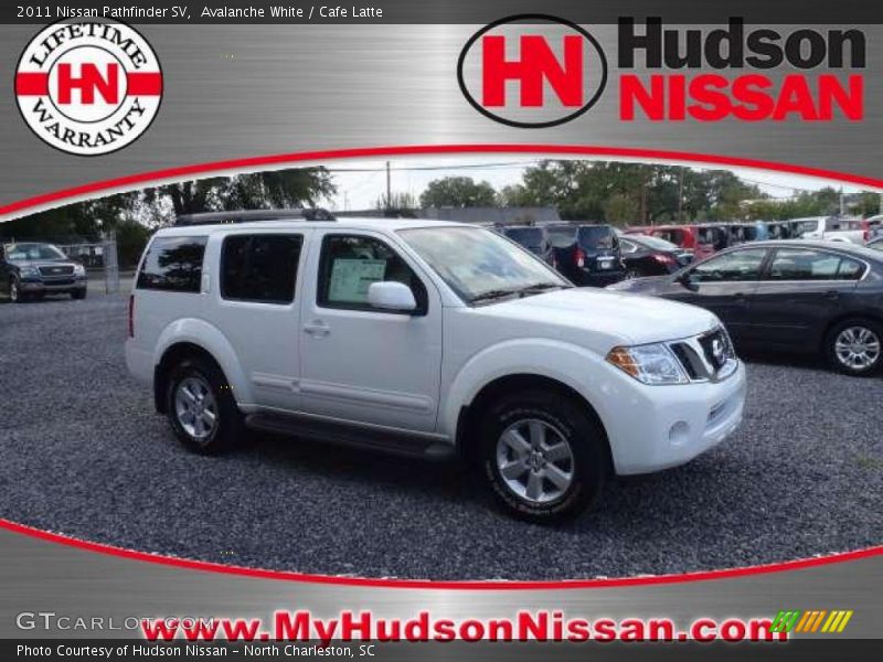 Avalanche White / Cafe Latte 2011 Nissan Pathfinder SV