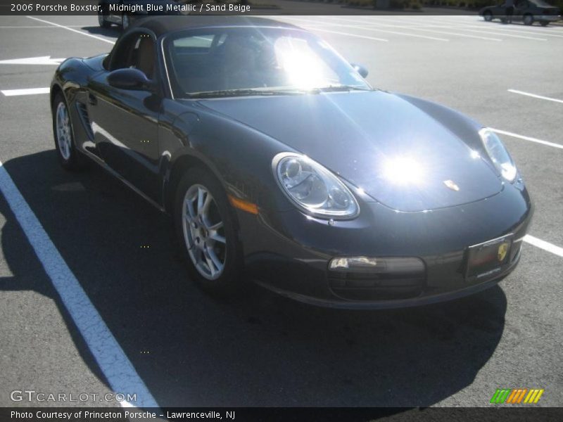 Midnight Blue Metallic / Sand Beige 2006 Porsche Boxster