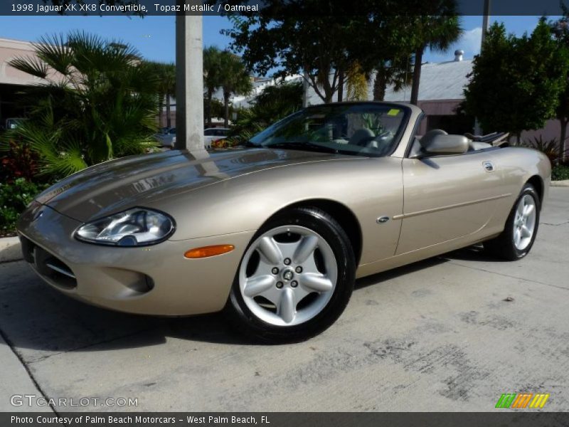 Topaz Metallic / Oatmeal 1998 Jaguar XK XK8 Convertible