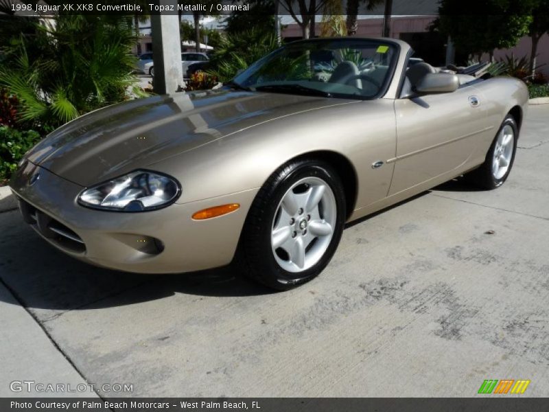 Topaz Metallic / Oatmeal 1998 Jaguar XK XK8 Convertible