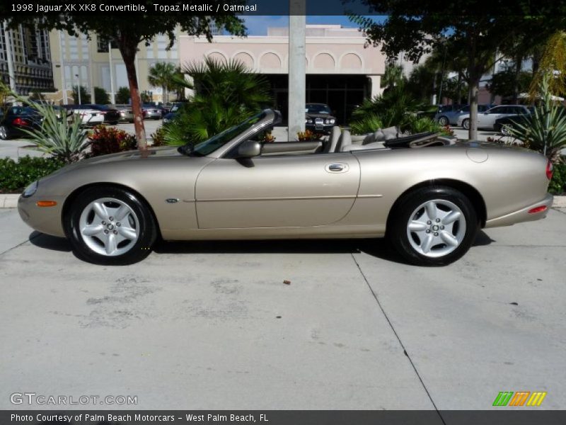 Topaz Metallic / Oatmeal 1998 Jaguar XK XK8 Convertible