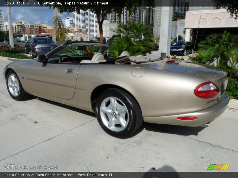 Topaz Metallic / Oatmeal 1998 Jaguar XK XK8 Convertible