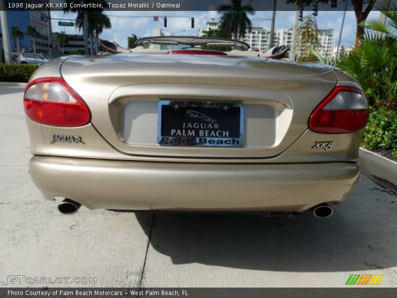 Topaz Metallic / Oatmeal 1998 Jaguar XK XK8 Convertible