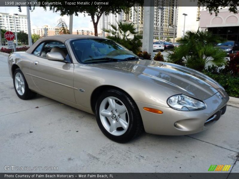 Topaz Metallic / Oatmeal 1998 Jaguar XK XK8 Convertible