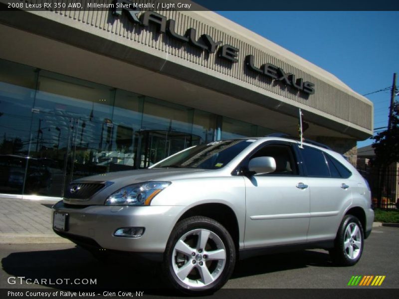 Millenium Silver Metallic / Light Gray 2008 Lexus RX 350 AWD