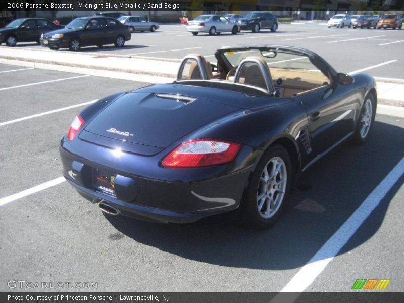 Midnight Blue Metallic / Sand Beige 2006 Porsche Boxster